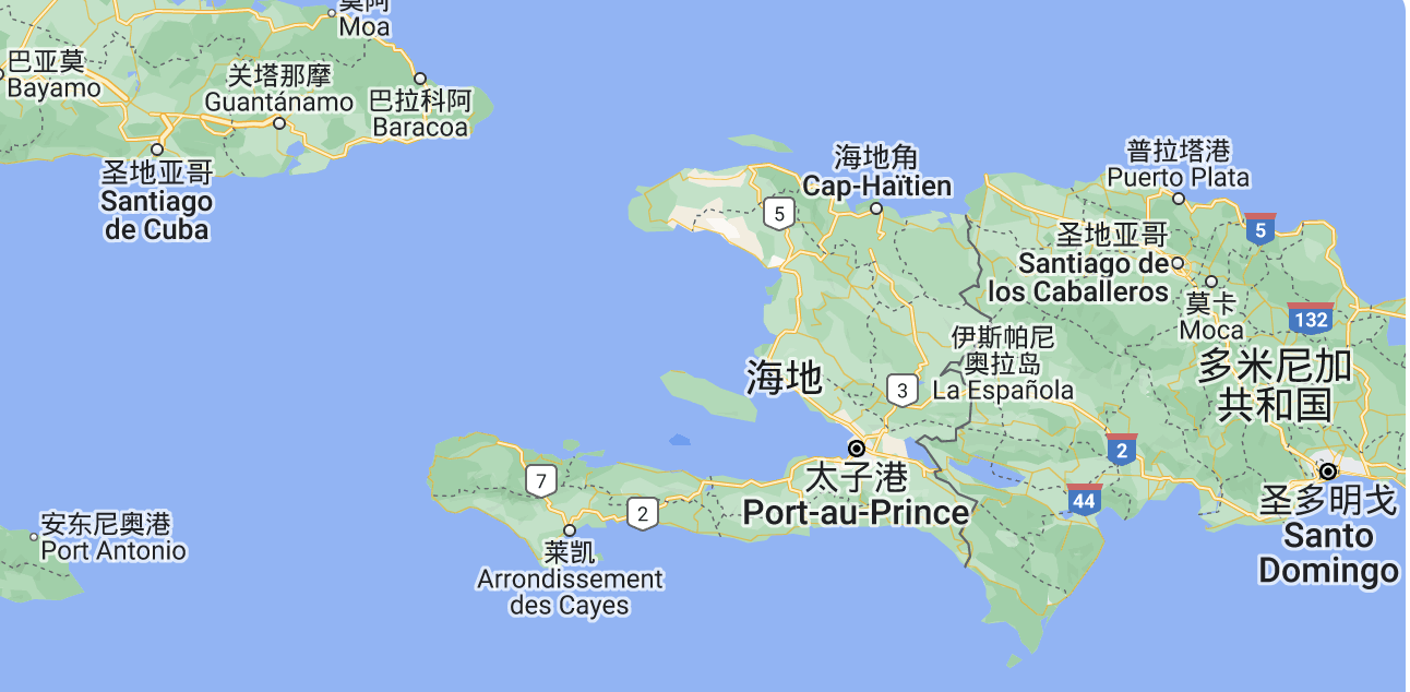 海地行政区地图图片