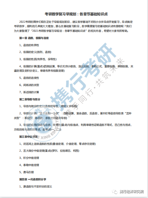 考研数学怎么开始复习 知乎