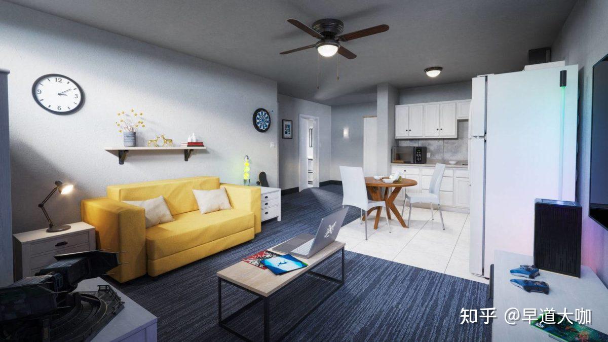 Blender公寓阁楼电竞房客厅室内场景3D模型资产 Kitbash3D – Apartment Interiors - 知乎