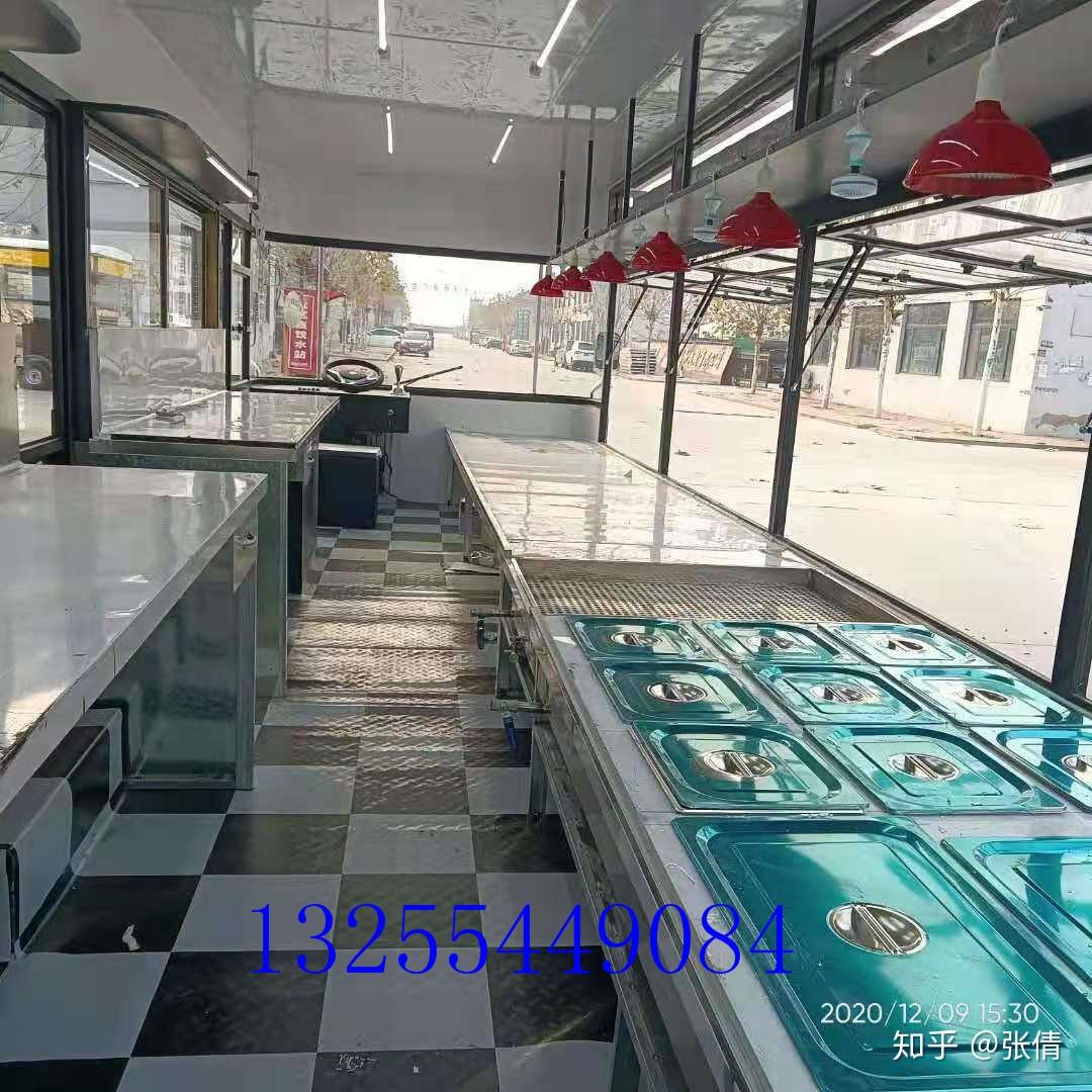 大型移动熟食凉菜车多功能售货车电动四轮小吃车多功能餐车厨房餐厅
