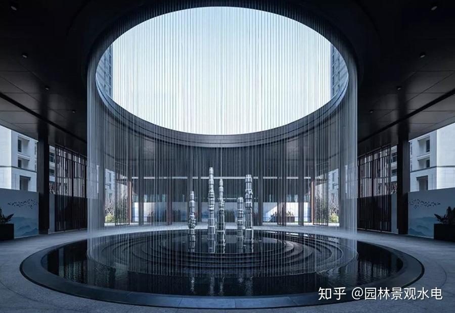 景观中的四种水帘水景一