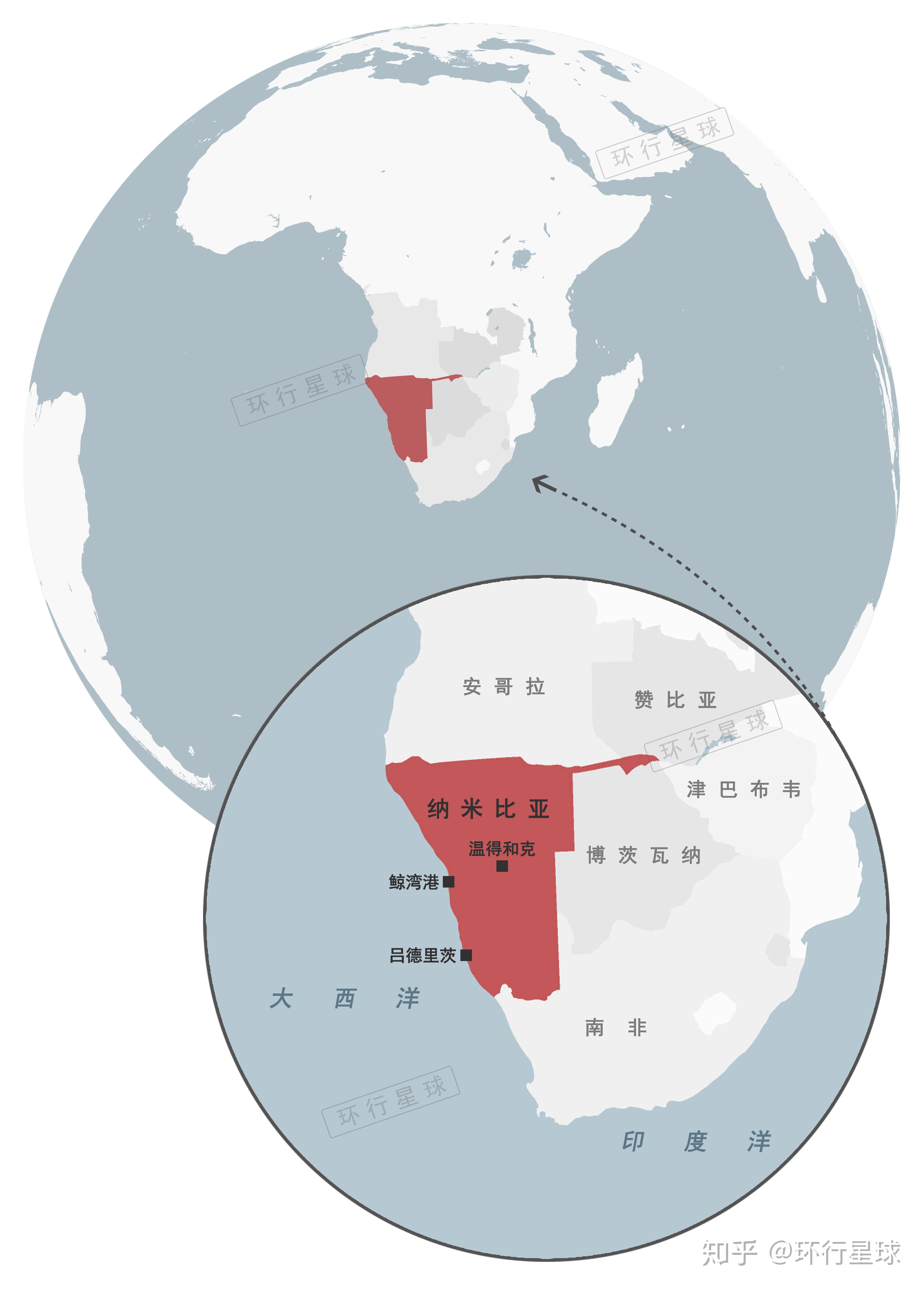 70纳米比亚地理位置图.