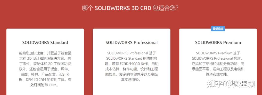 工业软件-SOLIDWORKS 3D CAD 解决方案提供了易于学习且极为强大的功能，可以缩短产品开发时间、降低成本并改进质量。 - 知乎