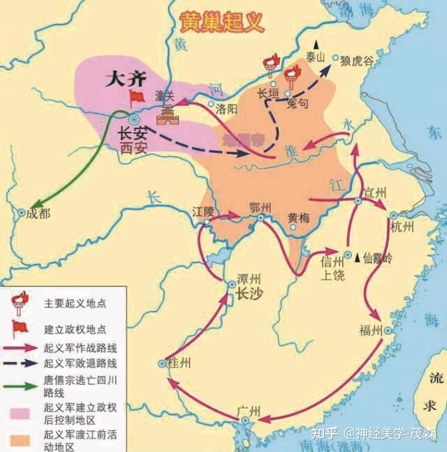 【脑图】黄巢与门阀:一场农民起义与士族势力的较量 ——探析黄巢起义对唐代门阀制度的影响 - 知乎