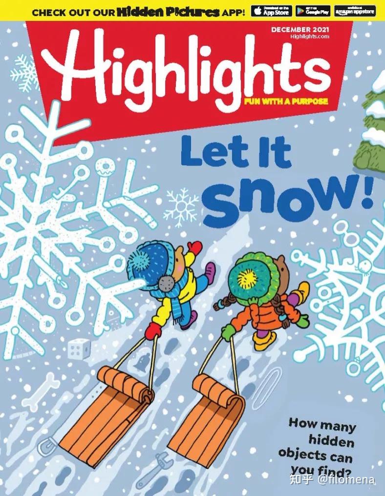highlights杂志012岁美国家庭的儿童杂志首选2021年全年刊2021年112