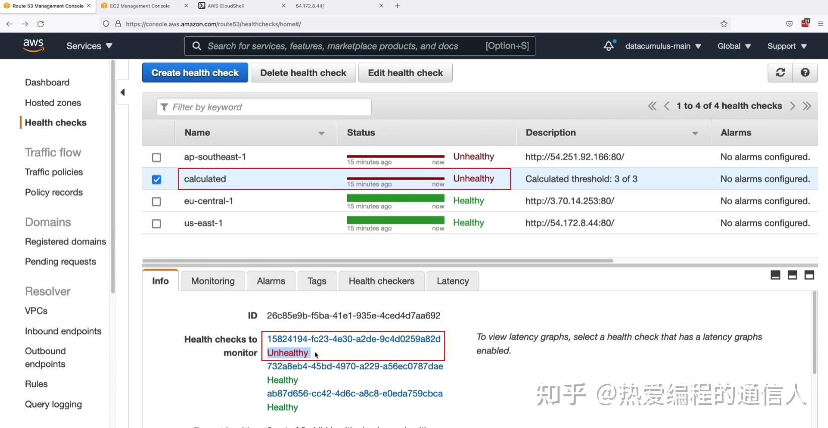 AWS助理架构师认证培训实操练习 Route 53 Health Checks Hands On 知乎