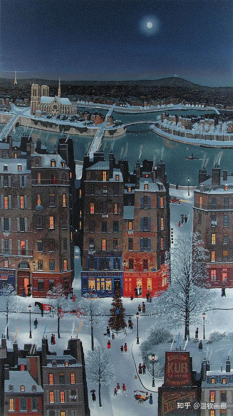 浪漫法国街景油画家 米歇尔·德拉克罗瓦