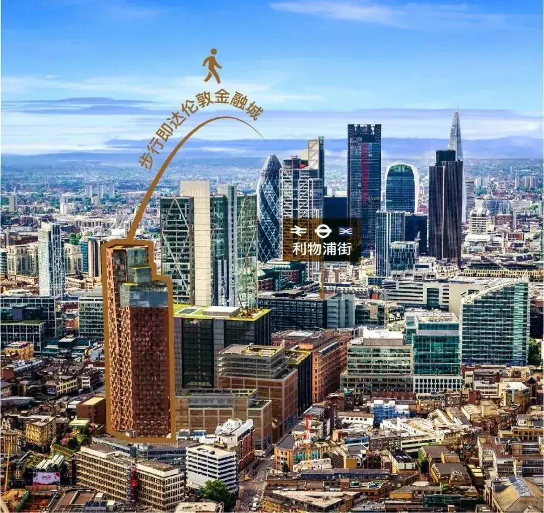 地处一区肖迪奇(shoreditch),步行即可到达伦敦金融城.