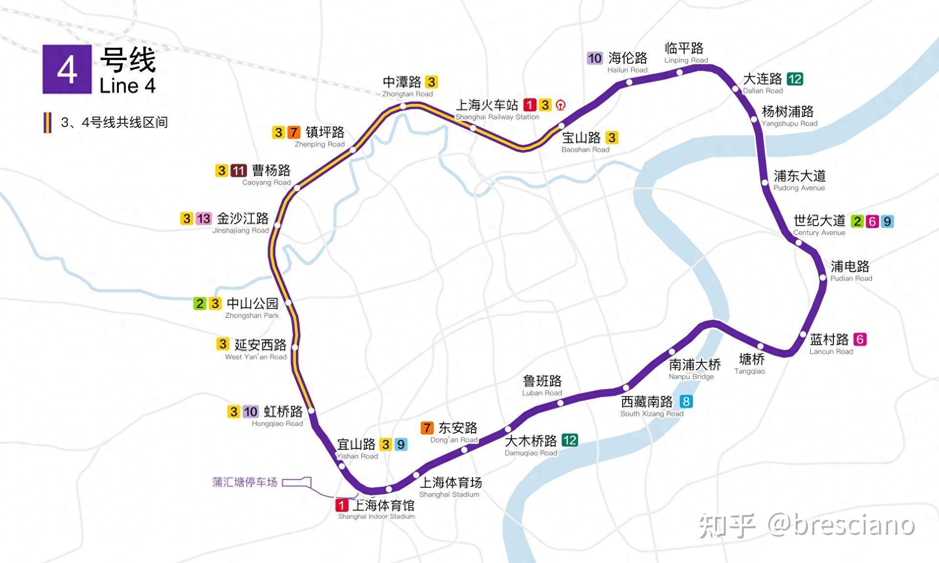 上海地铁3/4号线分家:告别纠缠,2026年完工