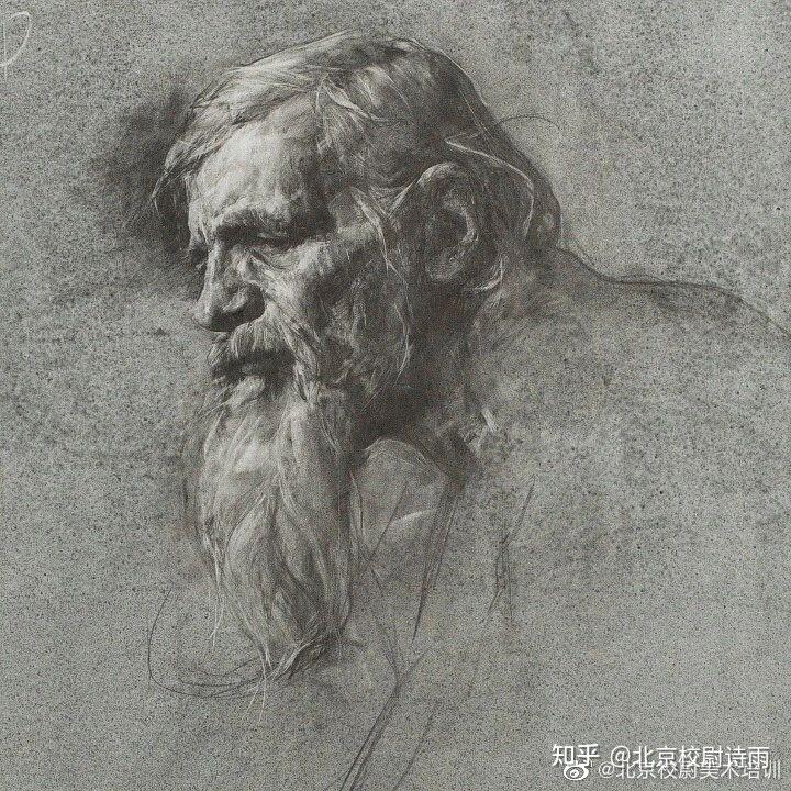 人物头像素描作品欣赏学习