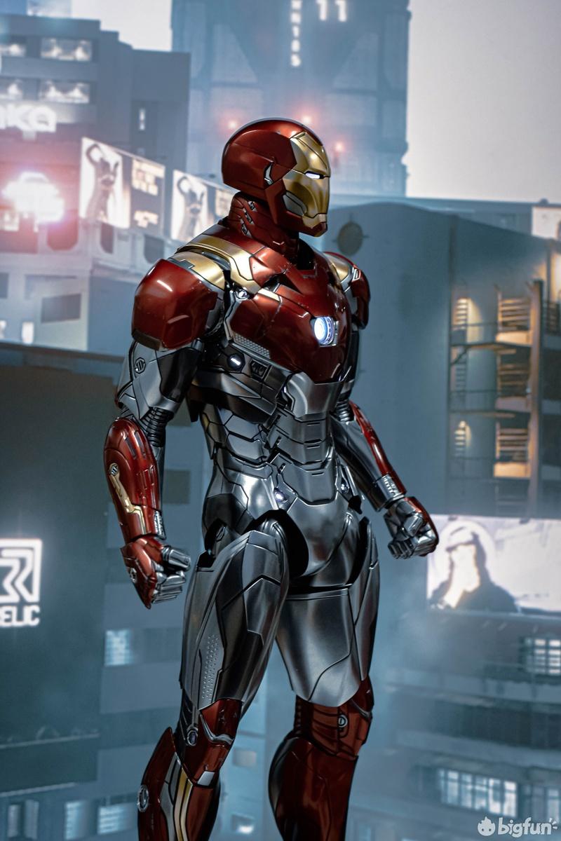 模型摄影后知后觉的海景房hottoys钢铁侠mk47