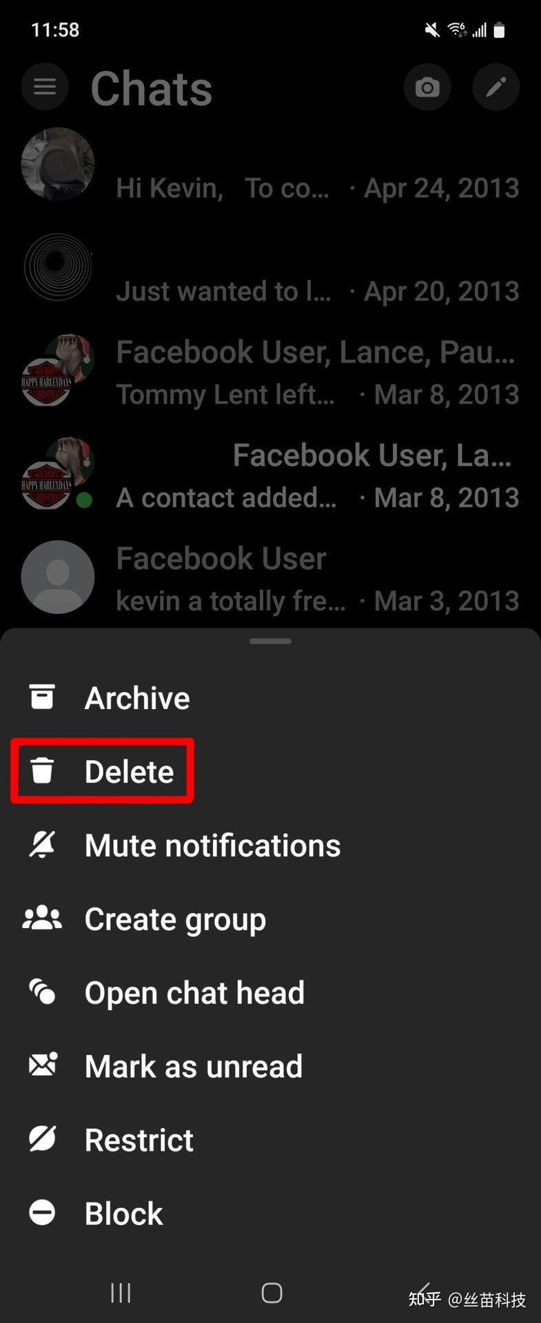 如何删除Facebook Messenger 上的消息- 知乎