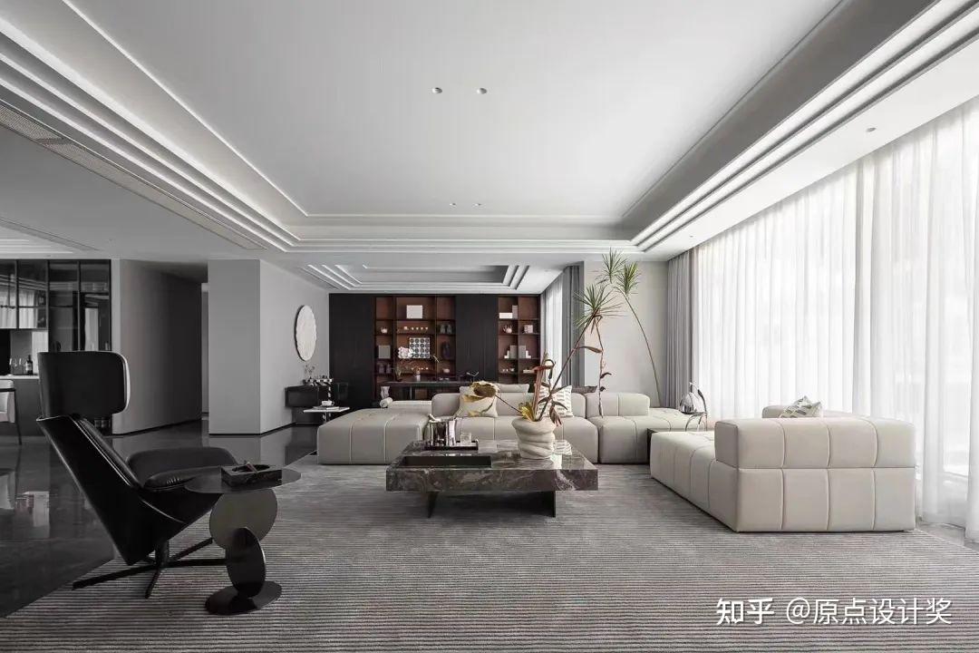室内设计丨极简大宅，一眼沦陷的空间质感 - 知乎