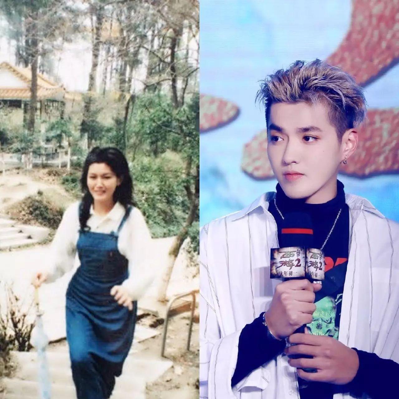 劲爆刘亦菲妈妈撞脸奶茶妹妹陈红儿子撞脸吴亦凡这基因简直要逆天了