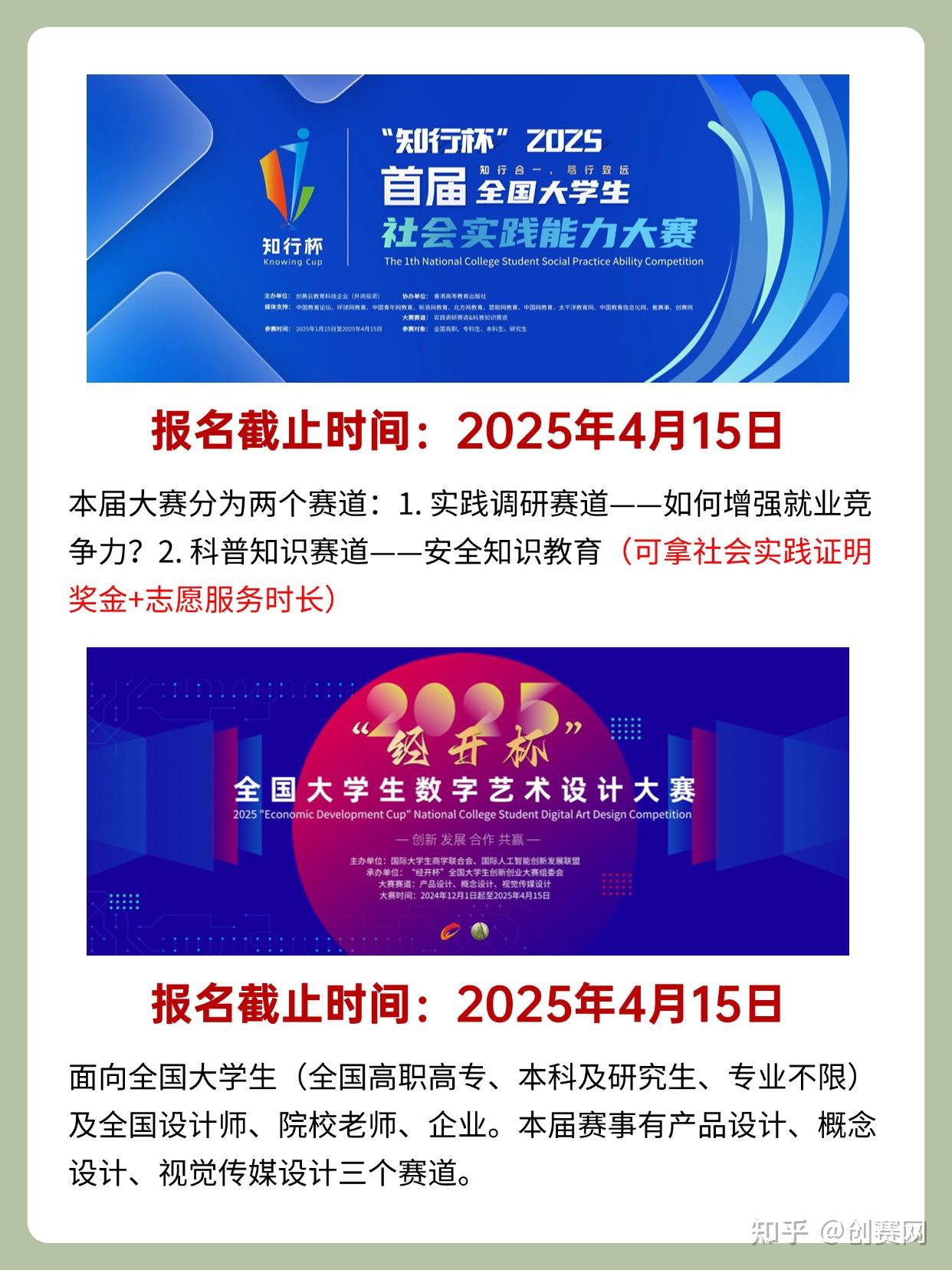 原来五一前还可以参加这么多国奖竞赛 - 知乎