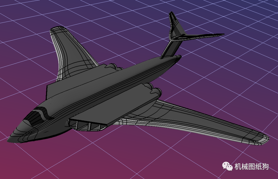 飛行模型victorbomber轟炸機模型3d圖紙step格式