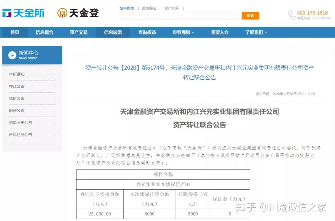 项目详解政信2020第18号四川省内江市兴元实业集团