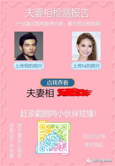 520测一测你和哪个明星最有夫妻相