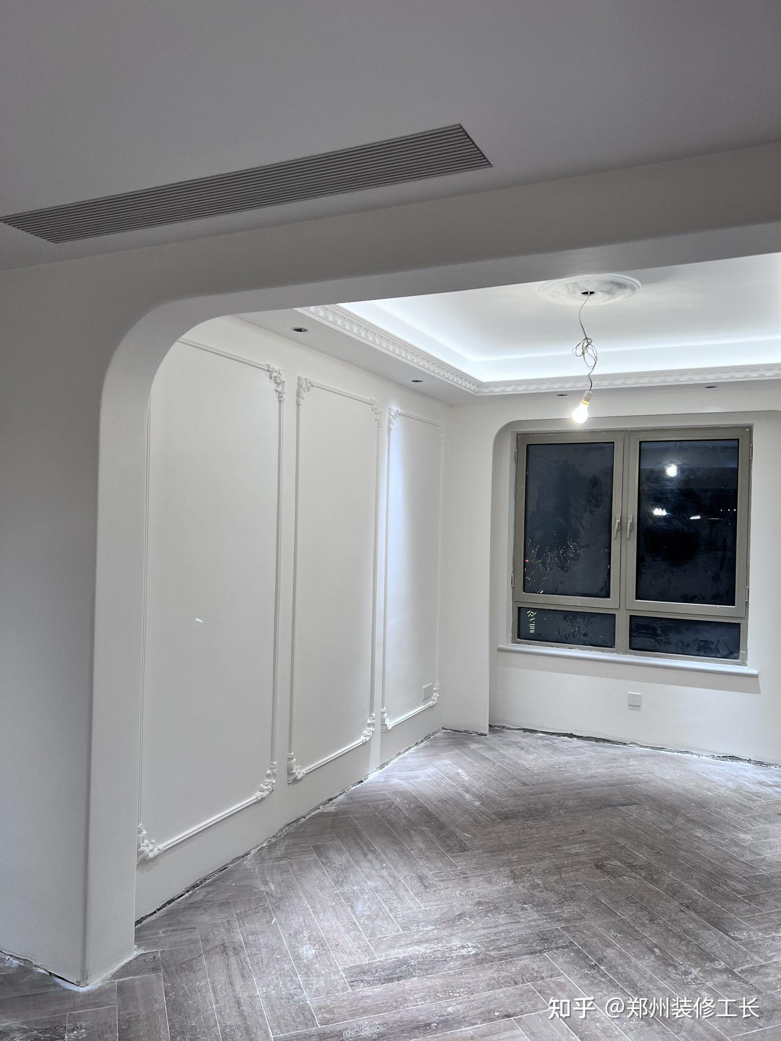 圆弧门洞,阳角也是圆弧状.工作室设计,我们施工!#郑州装修# #装修