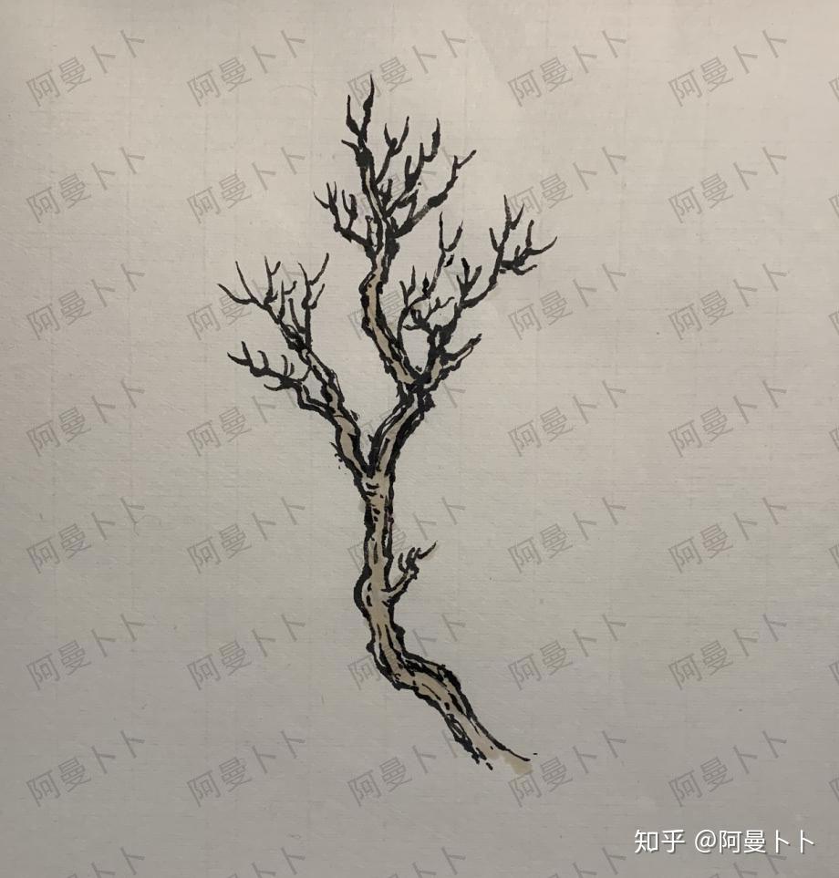 芥子园画谱之鹿角画法