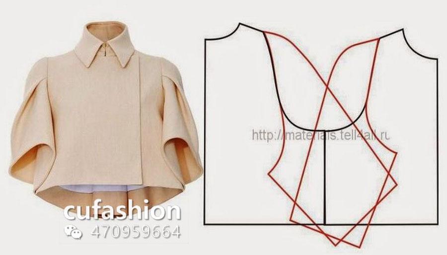 服装袖子制版特殊袖型制版及款式示例图片