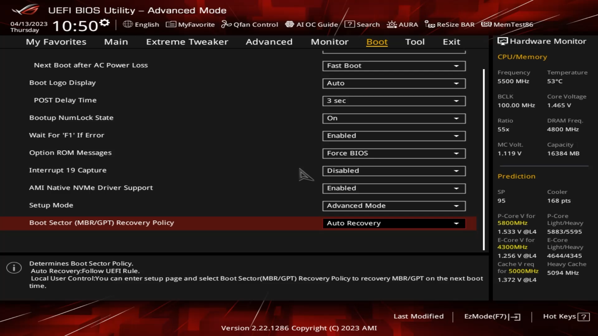 bios post gpt header corruption has been detected 
