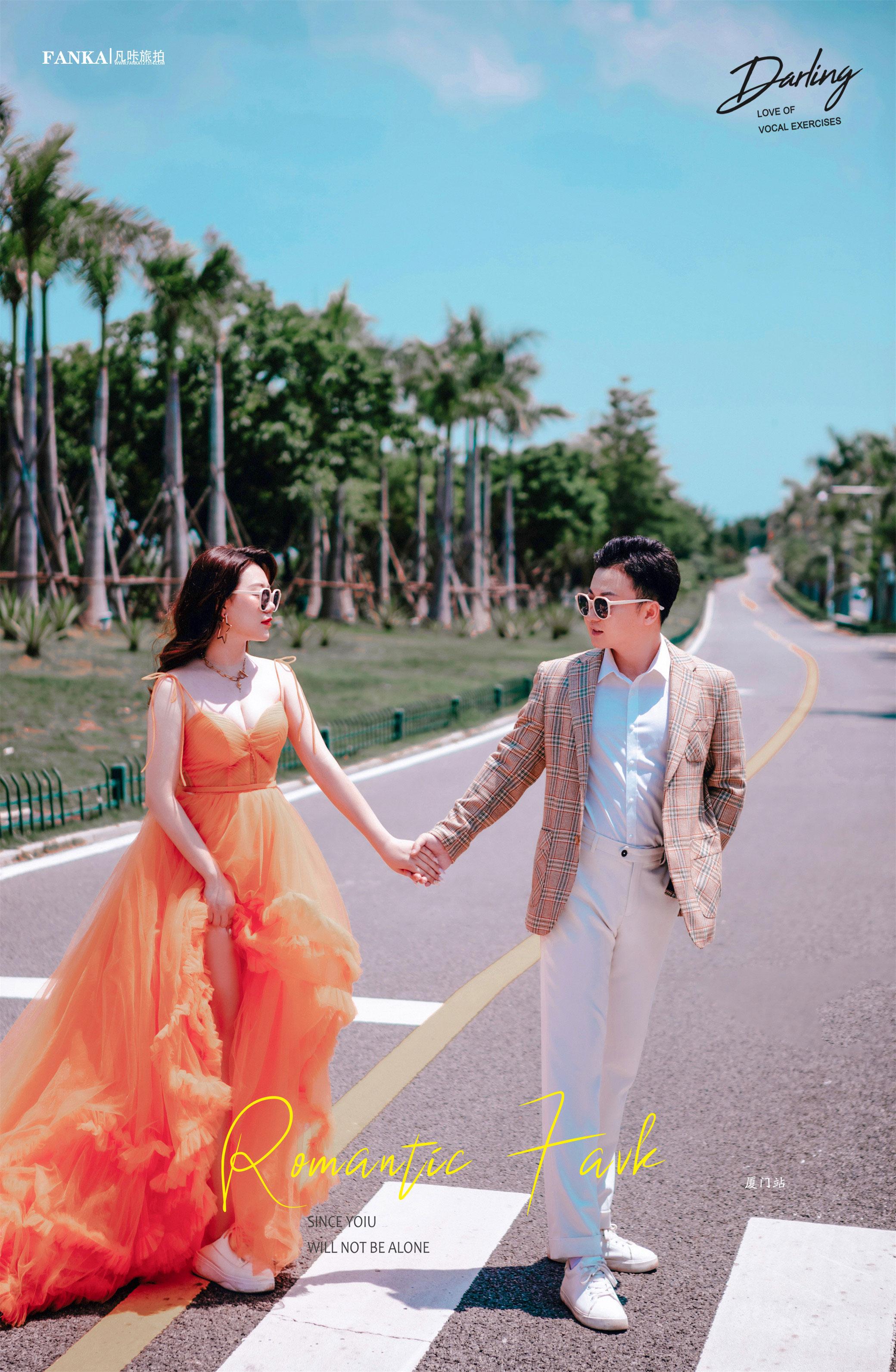 看了也想拥有的新意厦门街拍婚纱照|凡咔摄影