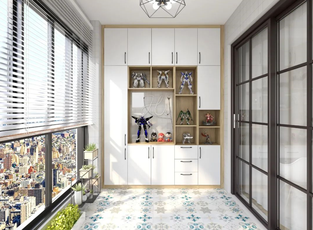 阳台上定制地柜,不只是好看