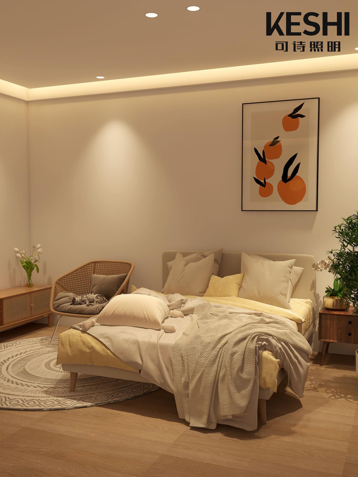 【室内设计效果图】爱它就给它做个场景2（现代卧室）|空间|家装设计|meiwei - 原创作品 - 站酷 (ZCOOL)