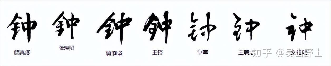 你知道在古代“钟”、“锺”、“鐘”的差别吗? - 知乎