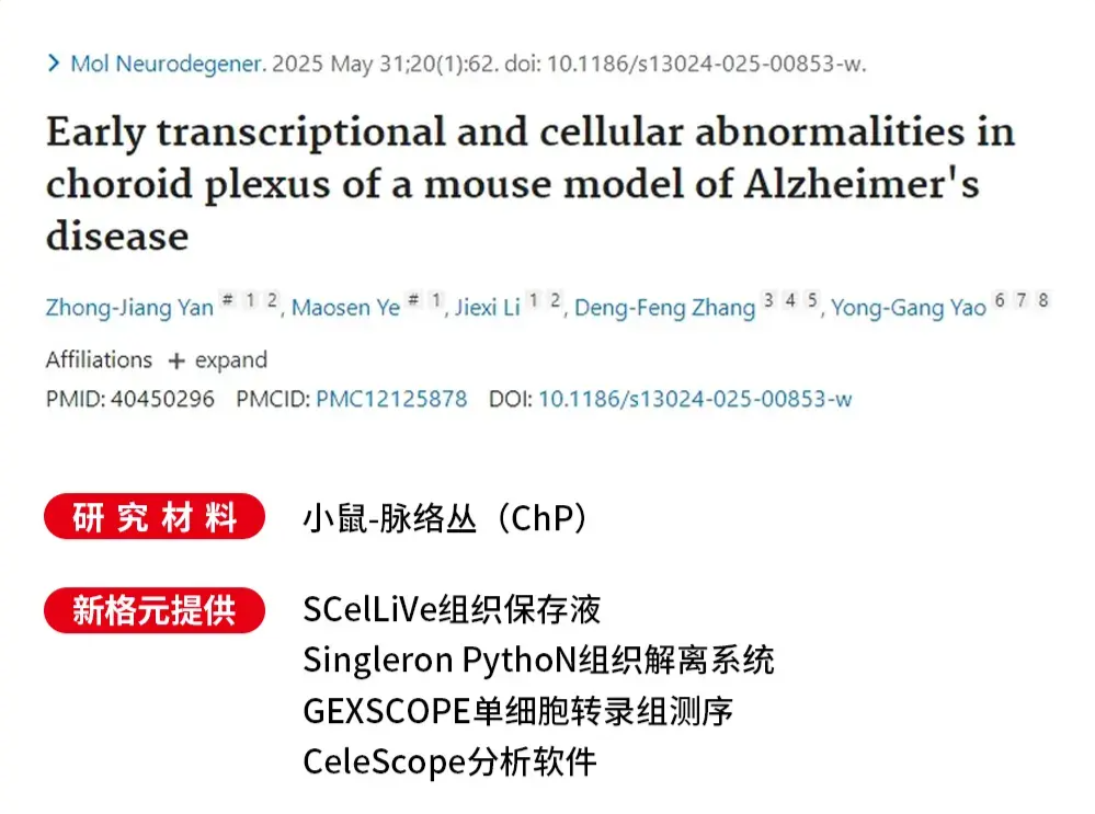 姚永刚团队/张登峰团队揭示阿尔茨海默病发病早期脉络丛的细胞与分子病理变化特征 - 知乎