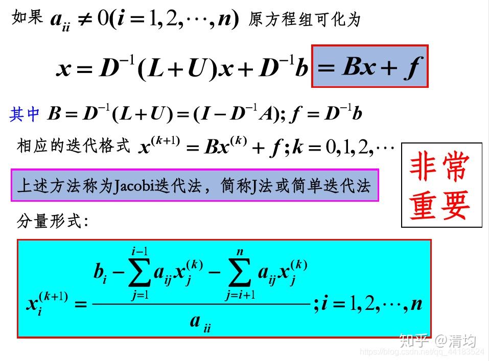 认真学习3计算方法引论第四版第八章解线性方程组的迭代法