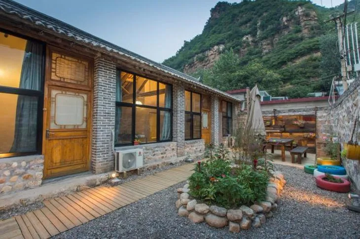 山里逸居丨京北小桂林里的隐逸山居明代长城旁山脚下水库边