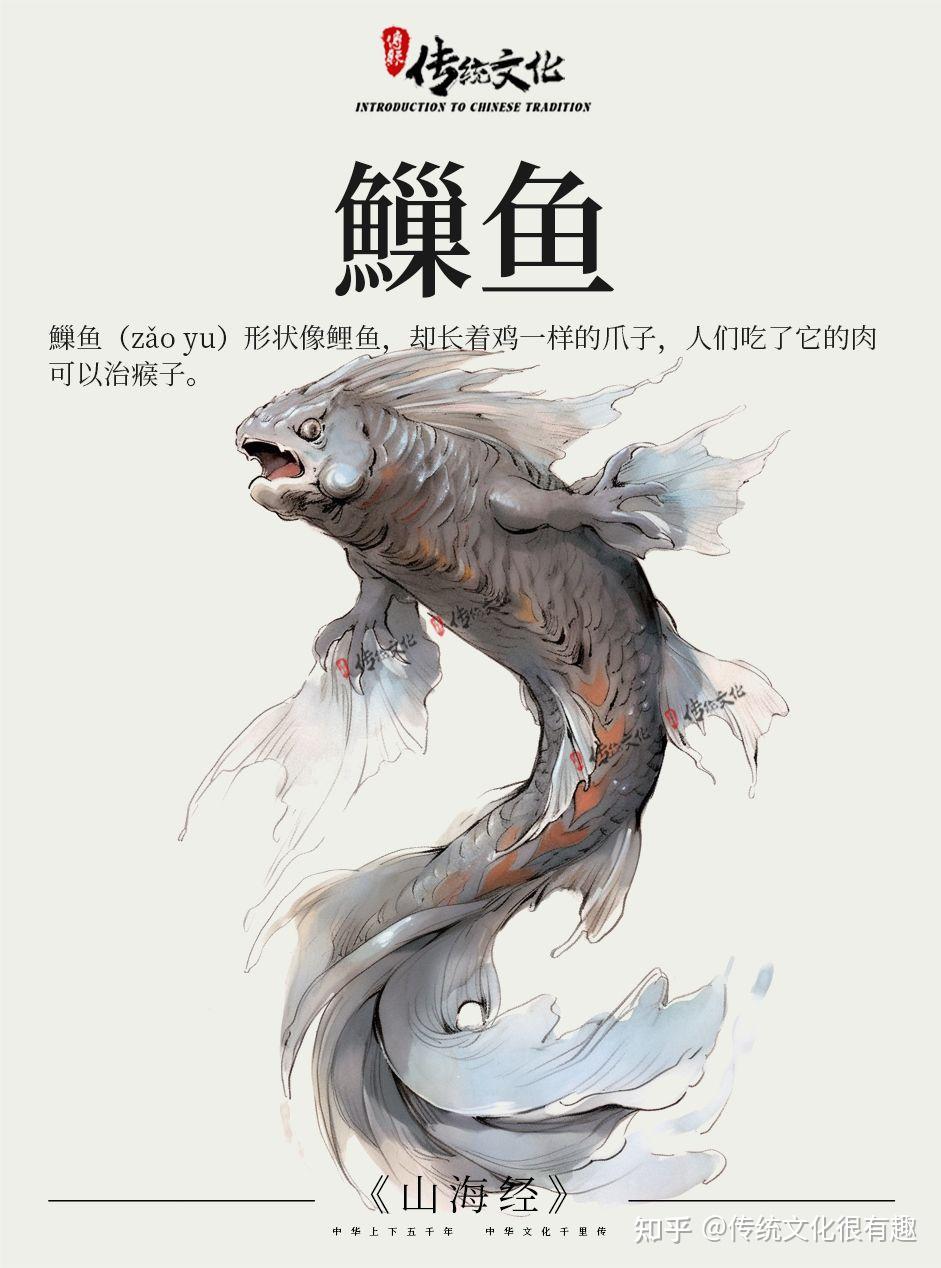 《山海经》中国神话传说上古神兽之䲃鱼 - 知乎