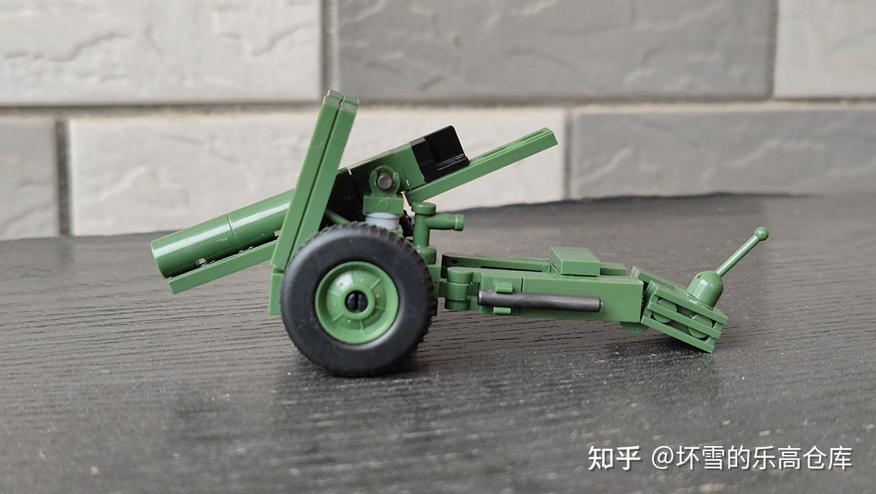 积木做的步兵炮全冠积木sig33型重步兵炮评测