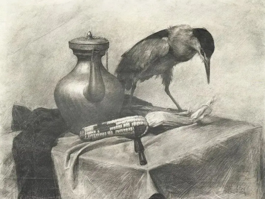 素描静物提分干货丨内含央美附中优秀素描静物作品