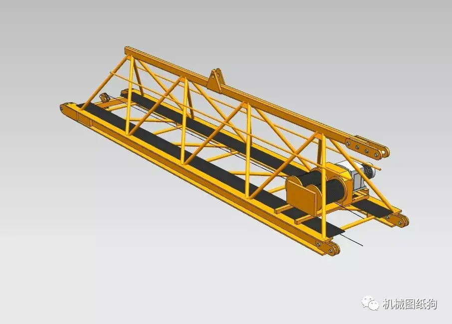 工程機械塔式起重機結構3d圖紙stp格式