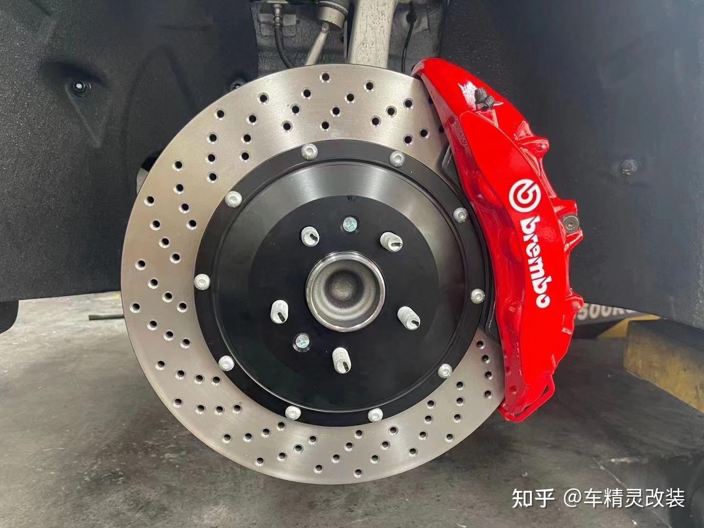 零跑c11刹车改装brembo大六活塞卡钳颜值爆表饱满帅气制动