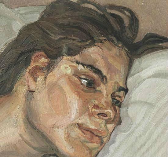 弗洛伊德《艾莎头像》,画中女孩为弗洛伊德的女儿艾莎.