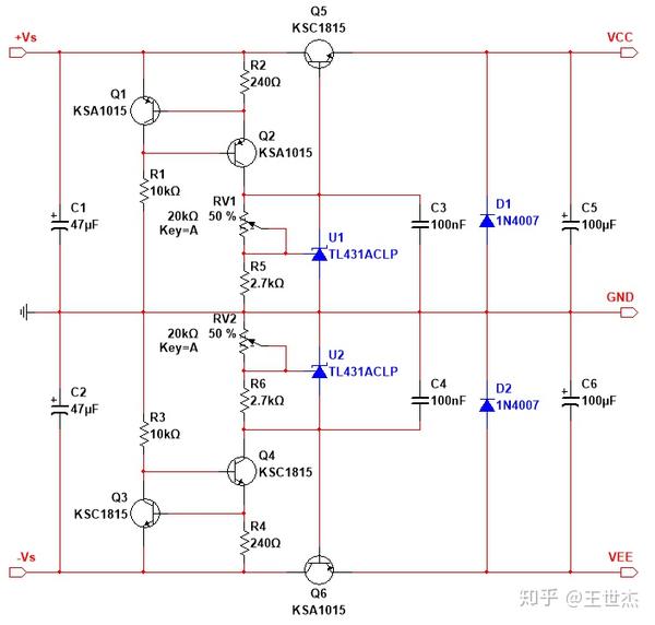 tl431可调稳压电路图图片