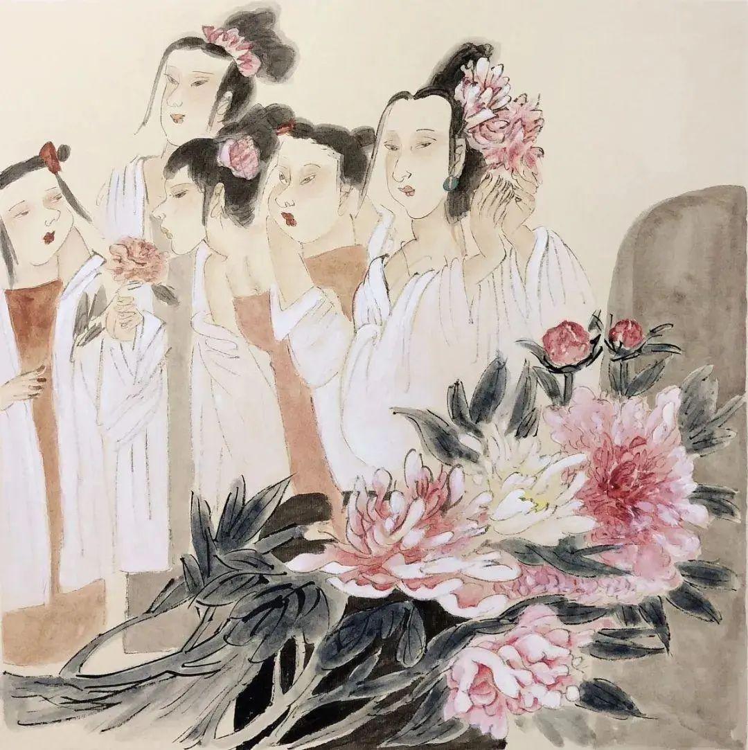 【国画天地】王小平笔下的人物有一种娴静安祥之美