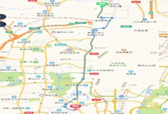 贵阳100路公交线路图图片