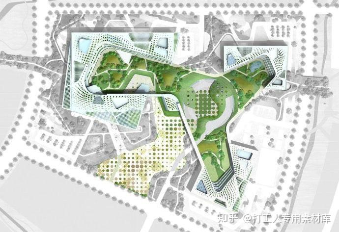 分享100张不同尺度高质量景观设计总平面图 - 知乎