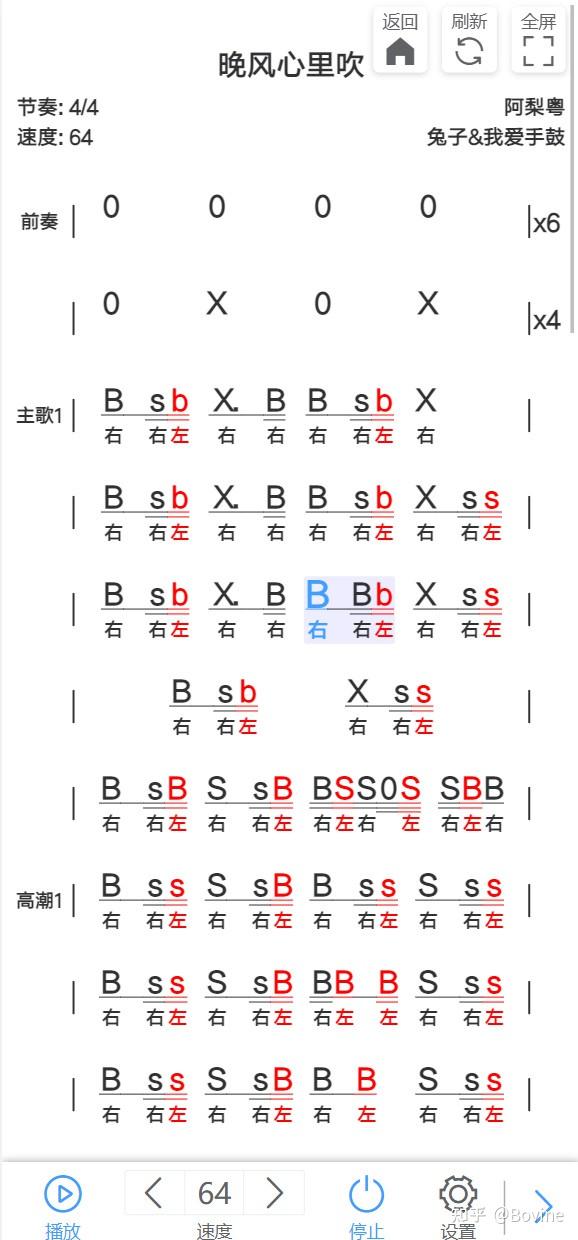 一瞬间非洲鼓谱(简谱)图片