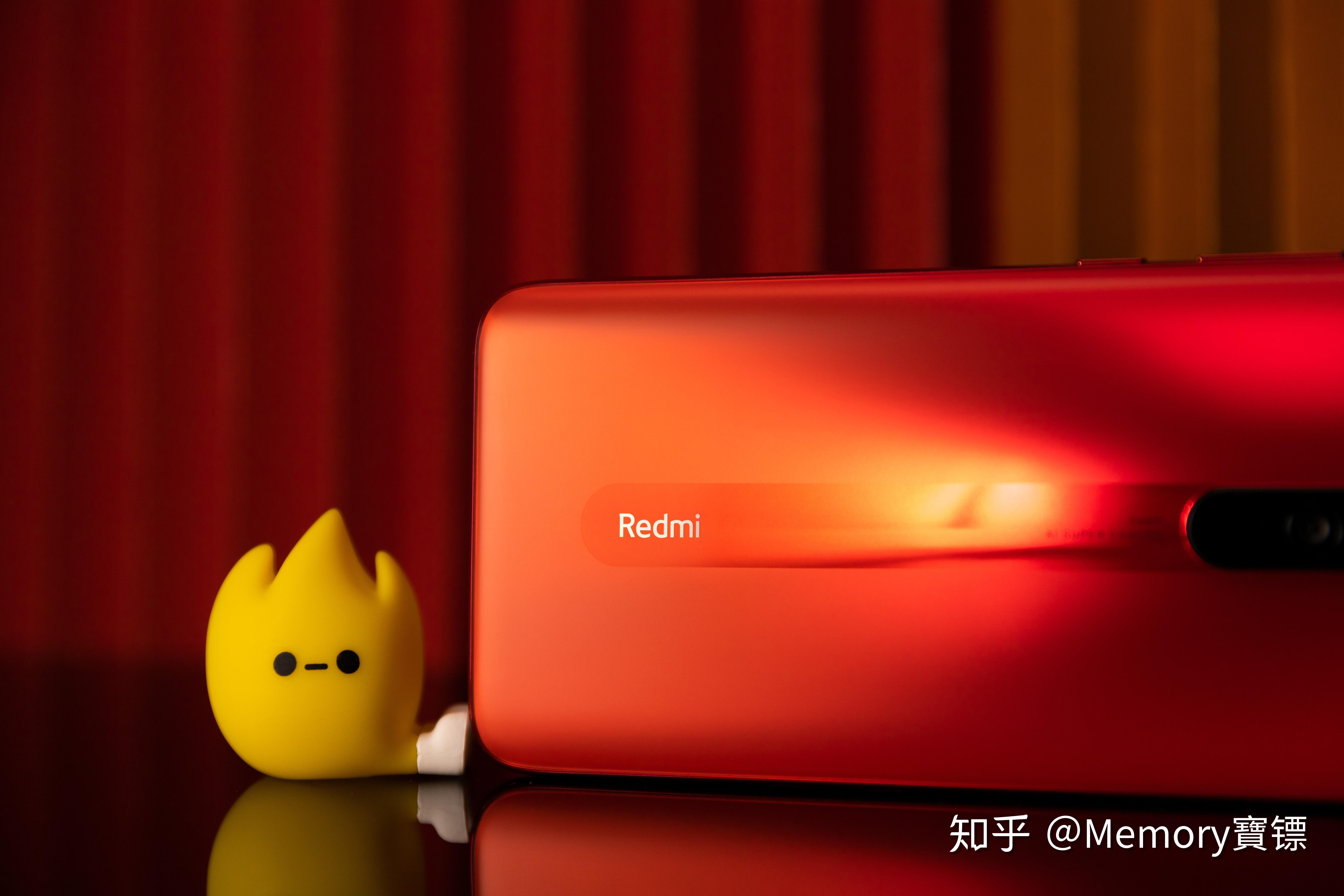一组redmi note8 pro暮光橙真机实拍图