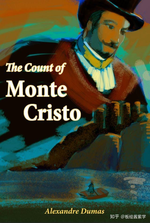 《基督山伯爵》书面设计最终成品▽综上是我的一些关于当代插画创作