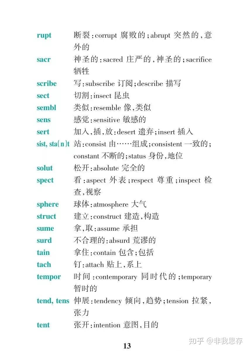 清华学霸:14张图搞定高考英语全部词根,让单词更好背! - 知乎