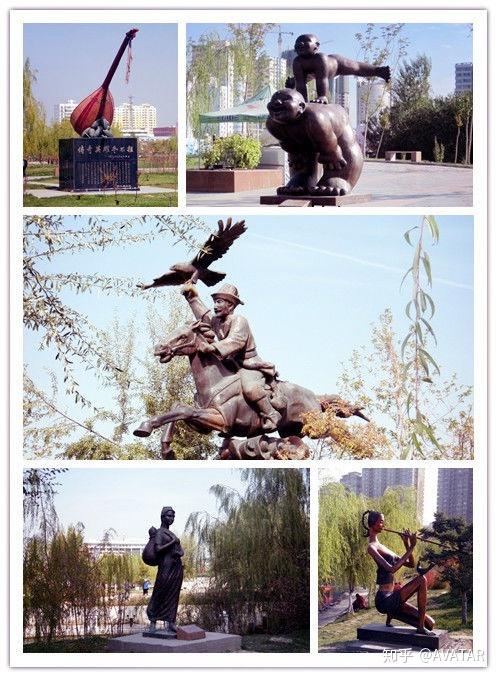 62尊雕塑,充分显示了乌鲁木齐这座城市所处的世界文化交融的枢纽地位