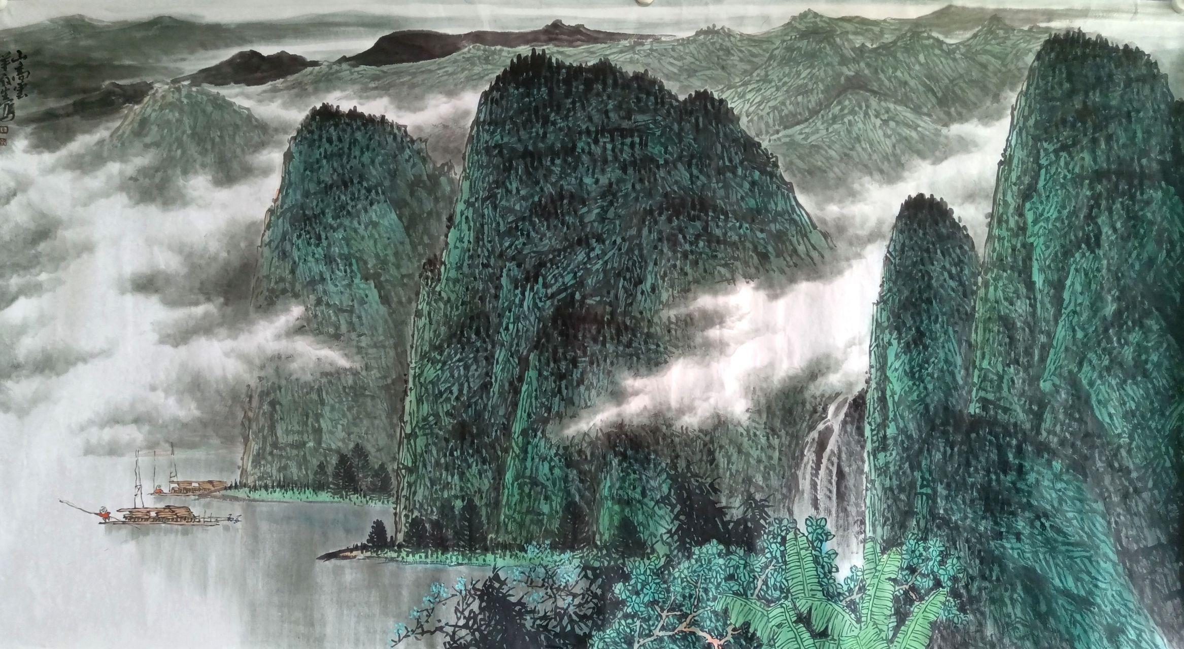 天地存大美王敬生山水画作品赏析之一