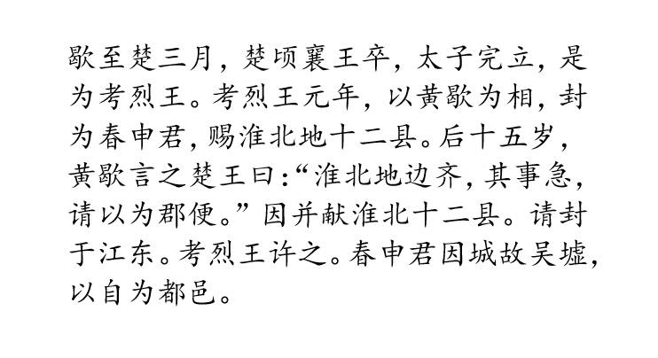 战国四公子篇四读春申君列传下